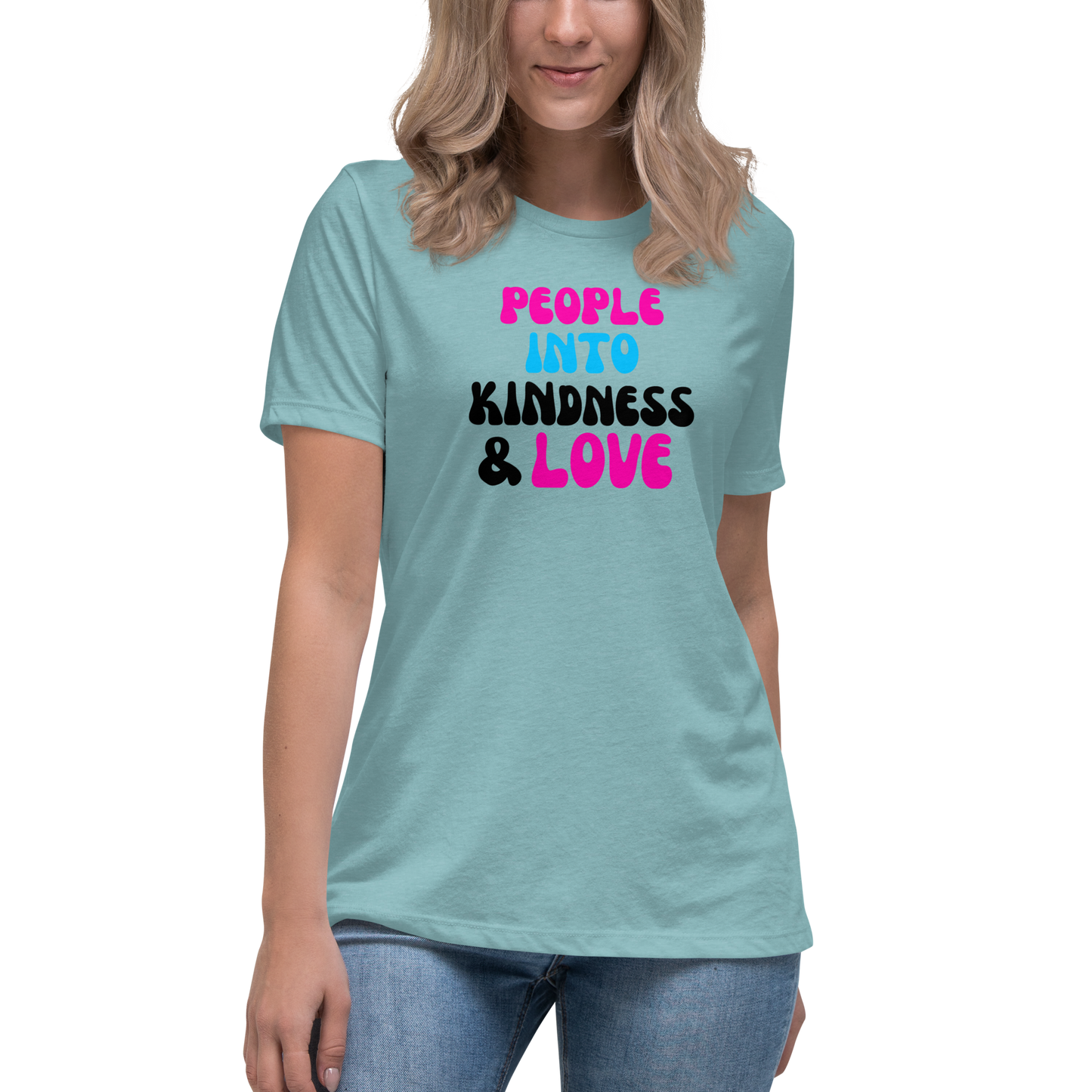 People into Kindness & Love Retro Pickleball T-Shirt