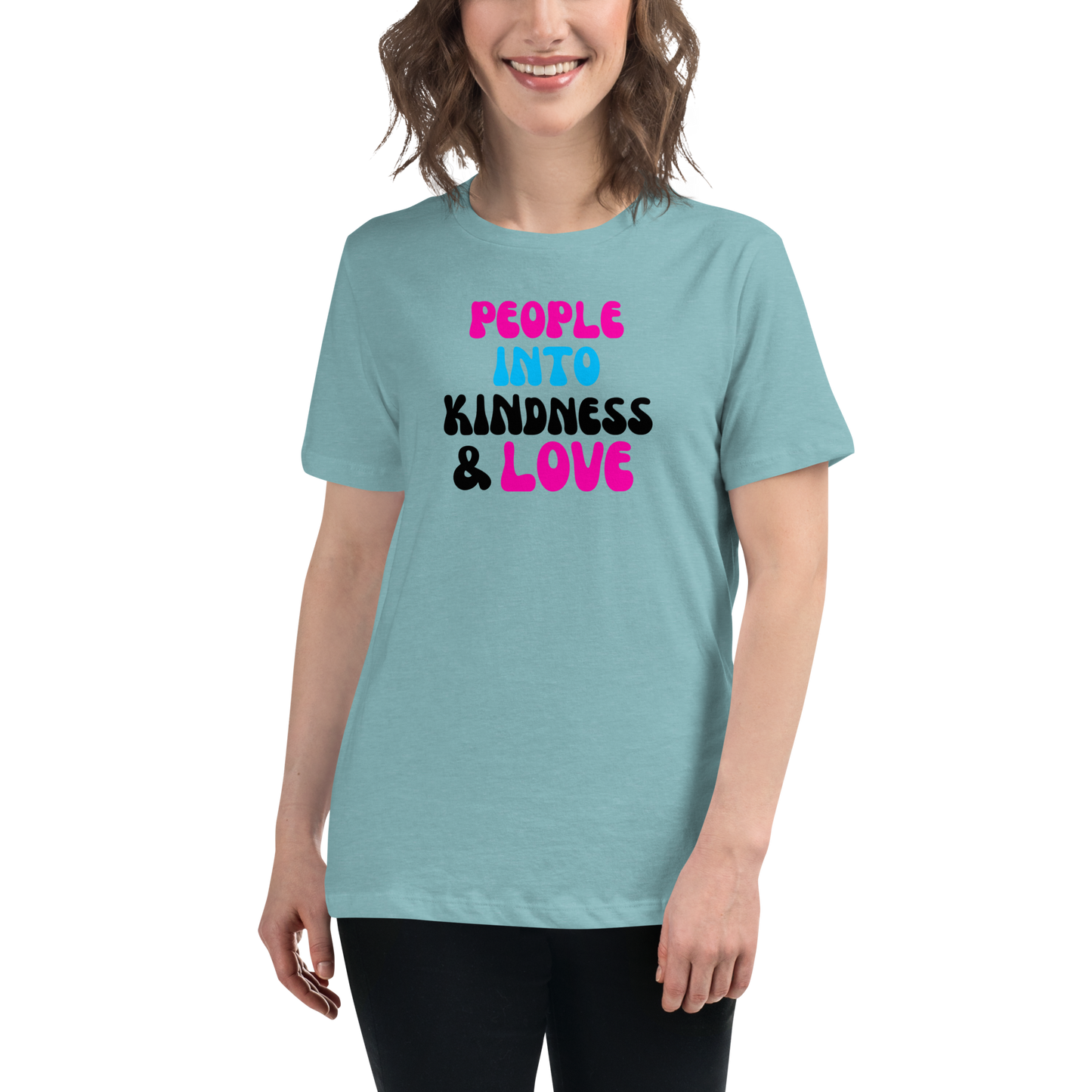 People into Kindness & Love Retro Pickleball T-Shirt