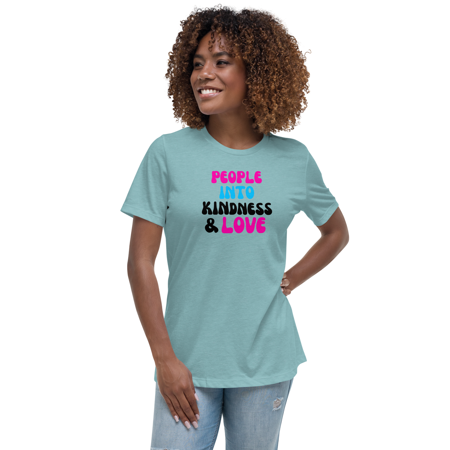 People into Kindness & Love Retro Pickleball T-Shirt